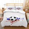 Bed Set Sports Style Duvet Cover Set Soccer Printed Quilt Cover Set Teens King Queen Size Bedding Fashion Cover Suit Luxury Bedding Cover