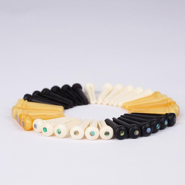 1/6Pcs Acoustic Guitar Bridge Pins Replacement Guitar Bridge Saddles Nut String Studs for Acoustics Folk Guitar Ukuleles