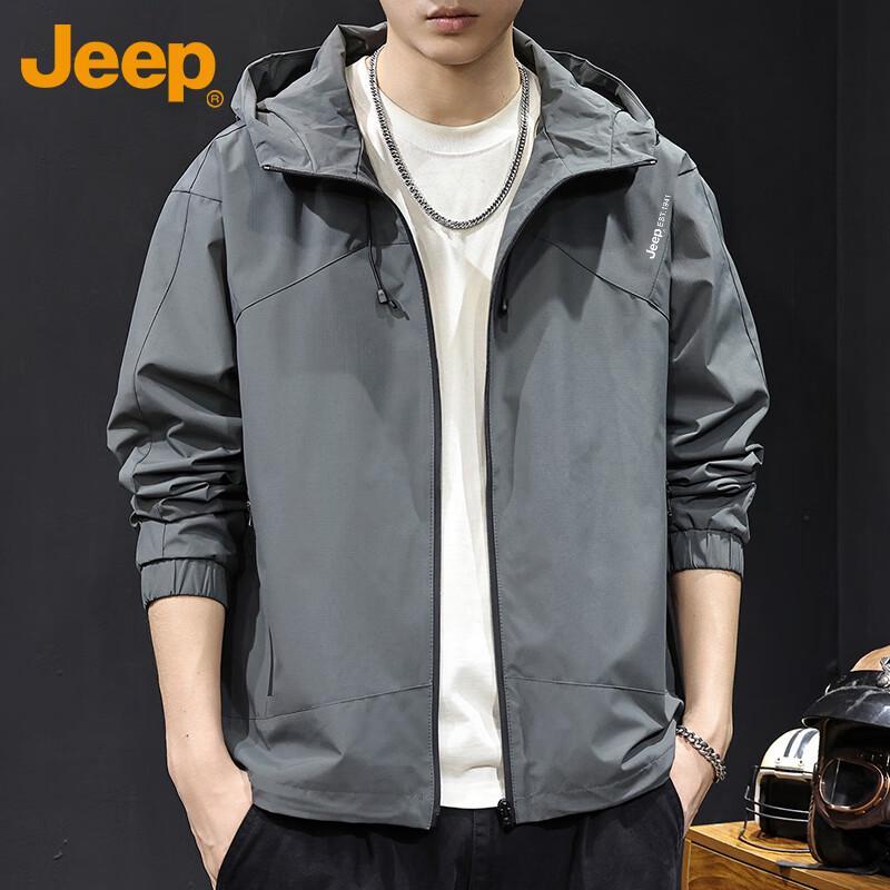 Jeep Men's Hooded Casual Outdoor Jacket