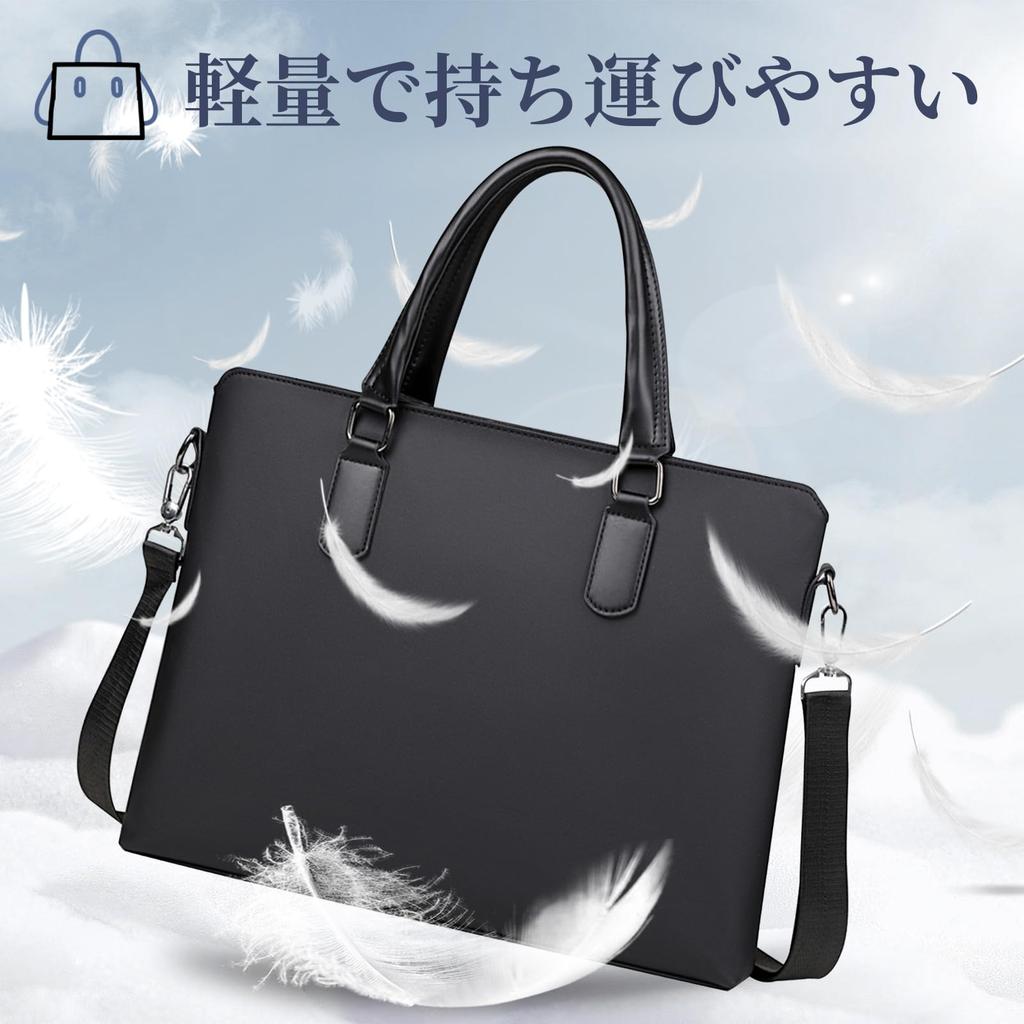 Business Recruit Compatible with PU Shoulder Laptop Messenger Large Business Black [TRMF] Bag, Briefcase, Men's Bag, 14-inch PC, Leather, Bag, Bag,