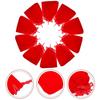 150Pcs Jewelry Pouch Drawstring Bags for Storage Red Flannel Small Bags
