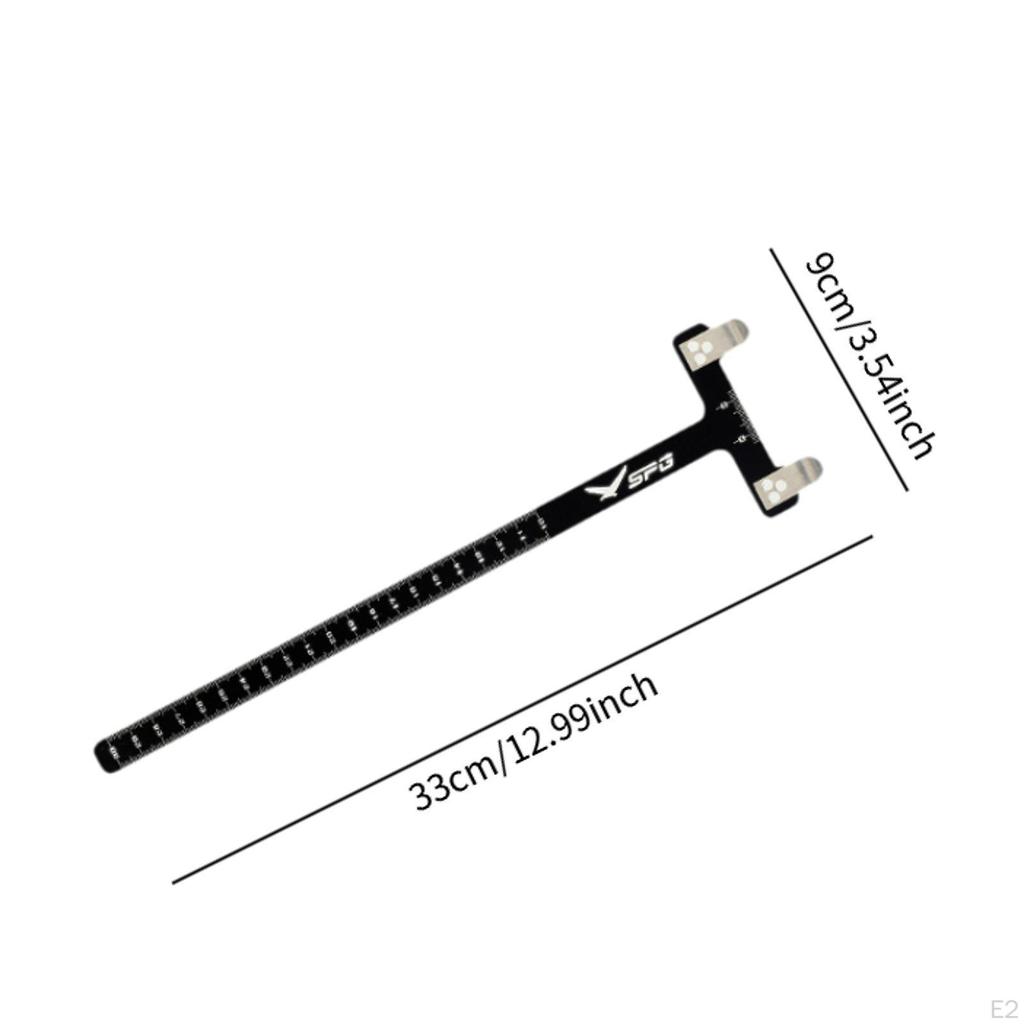Archery T Shape Bow Square Ruler Portable Adjustable Recurve Tuning Tool