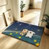 Cartoon M-Maltese Carpet Bathroom Anti-slip Mat Door Mat Home Decoration Mat Entrance Door Mat Scratch-resistant Door Mat