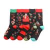 Men's and Women's Cartoon Character Christmas Cotton Socks