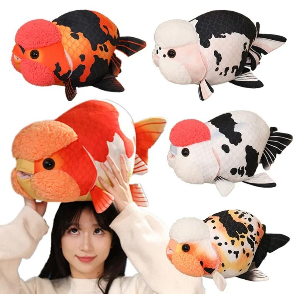 Soft Realistic Fish Plush PP Cotton Goldfish Stuffed Doll Funny Fish Cushion Home Decor