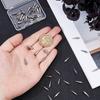 60Pcs 201 Stainless Steel Pendants Cone Charms Stainless Steel Color 15x4mm Hole: 1.8mm