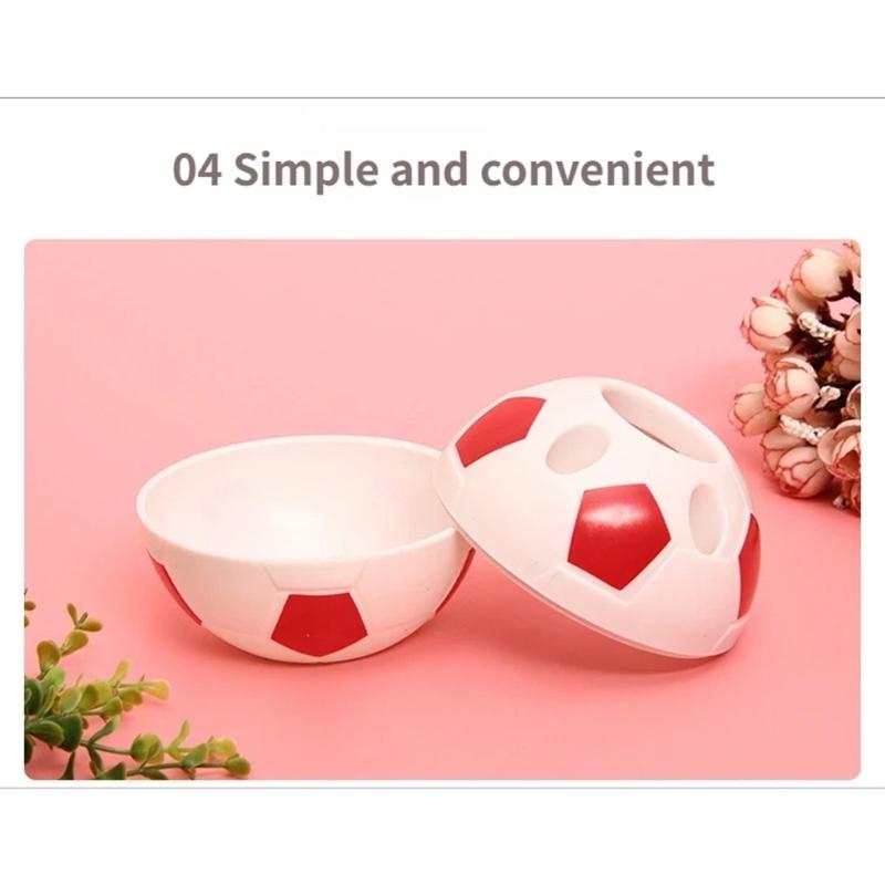 Soccer Shape Plastic Pen Cup Multi Slots Desk Pencil Organiser Storage Container For Pencil Pen Art Brush Makeup Tool