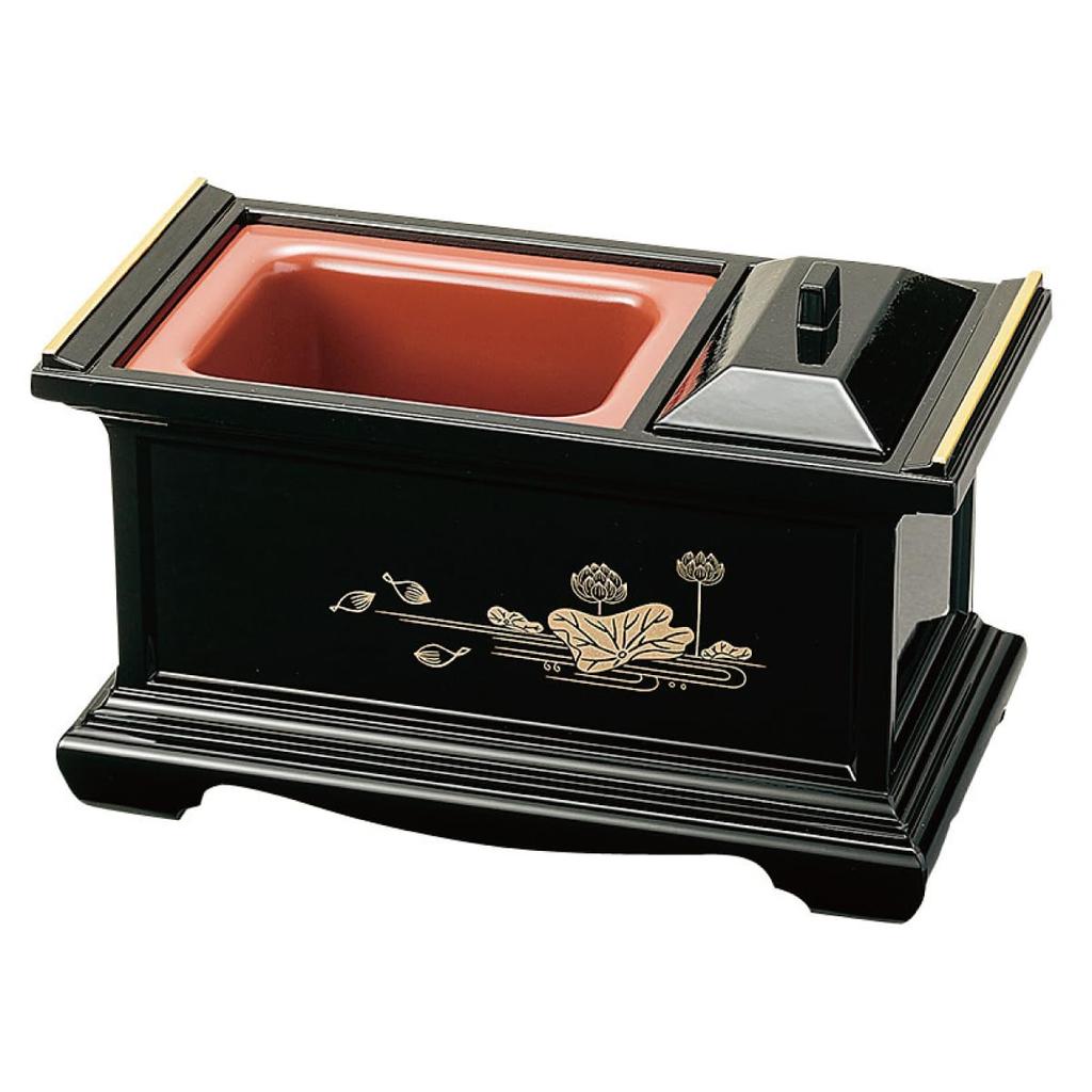 Sunmany Authentic and Easy-to-Use Incense Burner, Yamanaka Lacquerware, Made In Japan, for Obon, Higan, and Buddhist Memorial Services. A Compact and