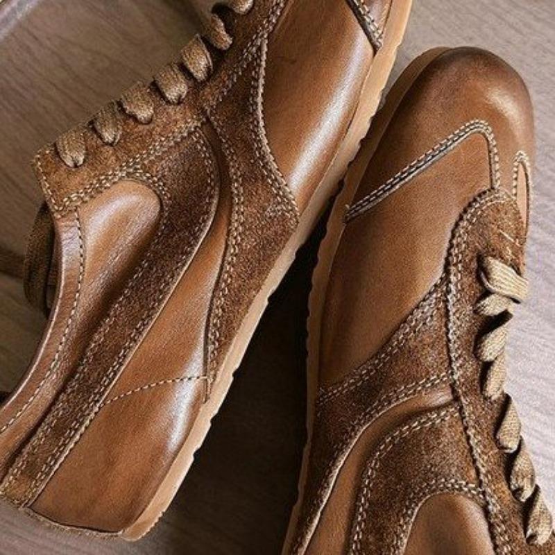 Mode Retro Damen 2025 Frühling und Sommer Neue Schnürschuhe Forrest Gump Schuhe Flache Athleisure Board Schuhe