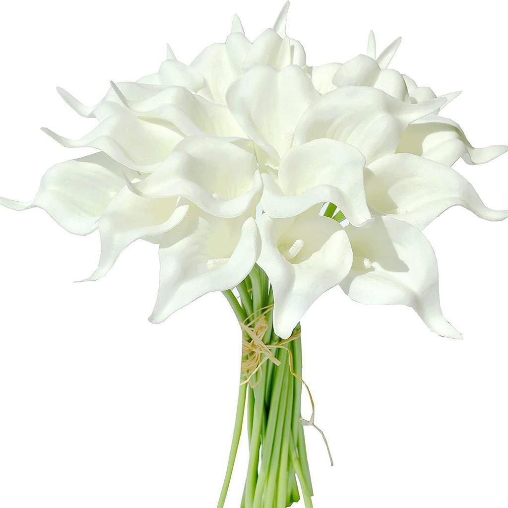 Simulation Bouquet Mini Pu Calla Lily Wedding Home Decoration Flower Ornament Photography Prop Fake Flower