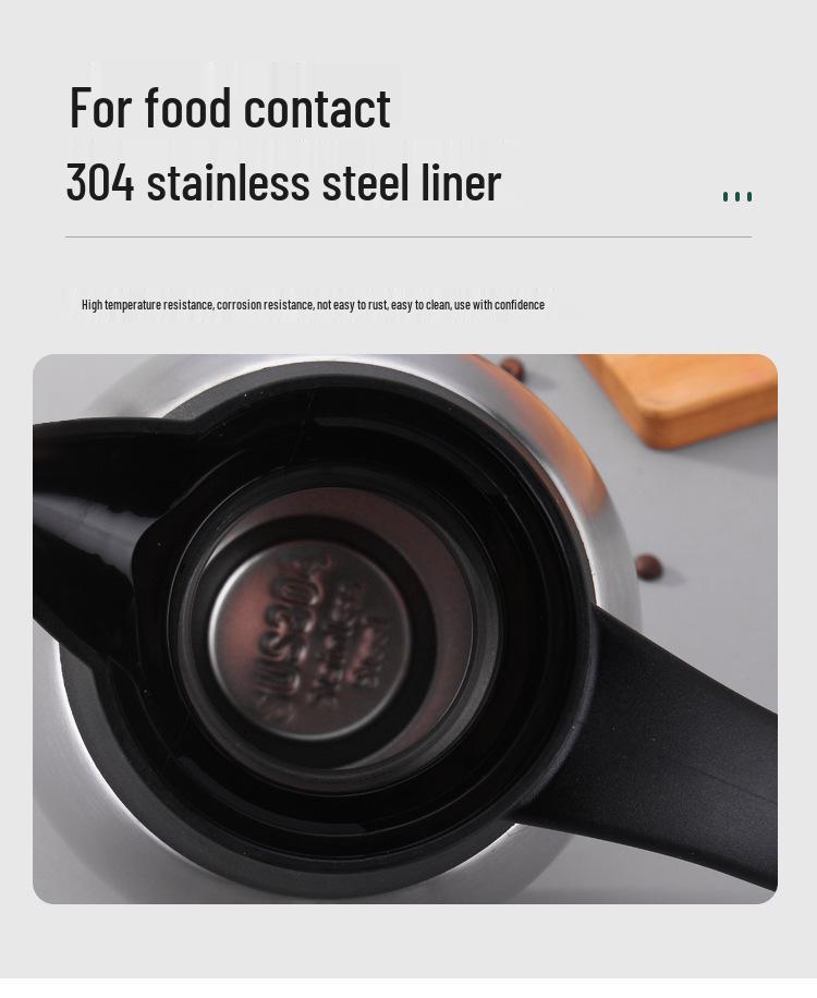 Dvouvrstvá vakuově izolovaná kávová konvice z nerezové oceli 304 - Zesílená domácí termoska pro udržení tepla a chladu