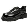 Men's Shoes New Spring Casual Low-top Martin Boots Men's Leather Shoes Platform Black Derby Trendy Shoes