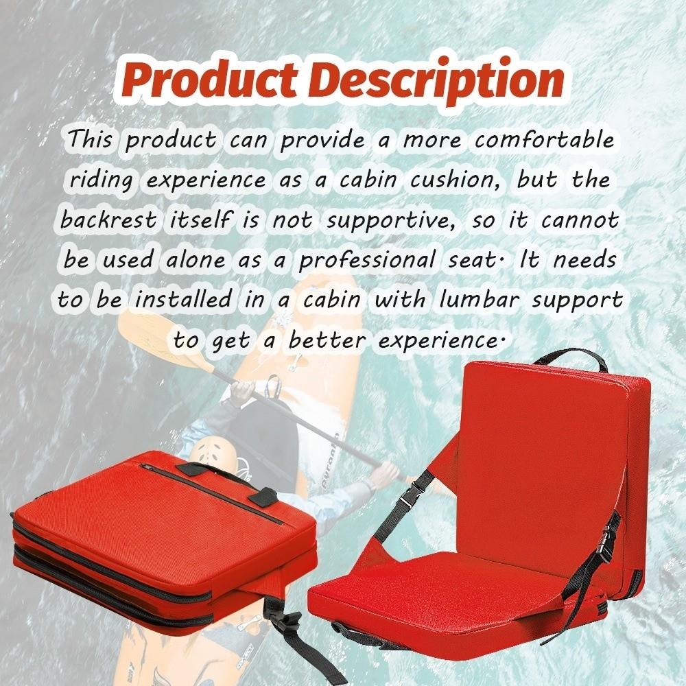 Soft Sponge Cushion Foldable Camping Chair Thick Cotton Backrest Seat Mat  Cabins Use