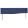 VidaXL Tête de Lit à LED Meuble de Chambre à Coucher Accessoire de Lit Double Tête de Cadre de Lit Intérieur Bleu 3123404
