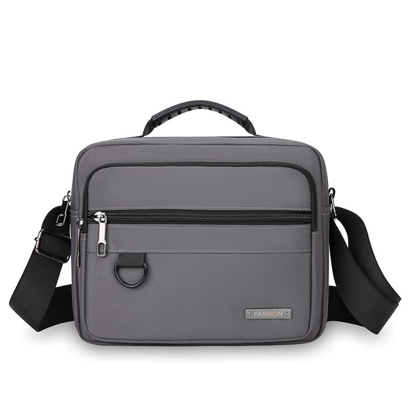 Pánská protikrádežová business taška přes rameno - Odolný kancelářský kufřík s více kapsami na zip