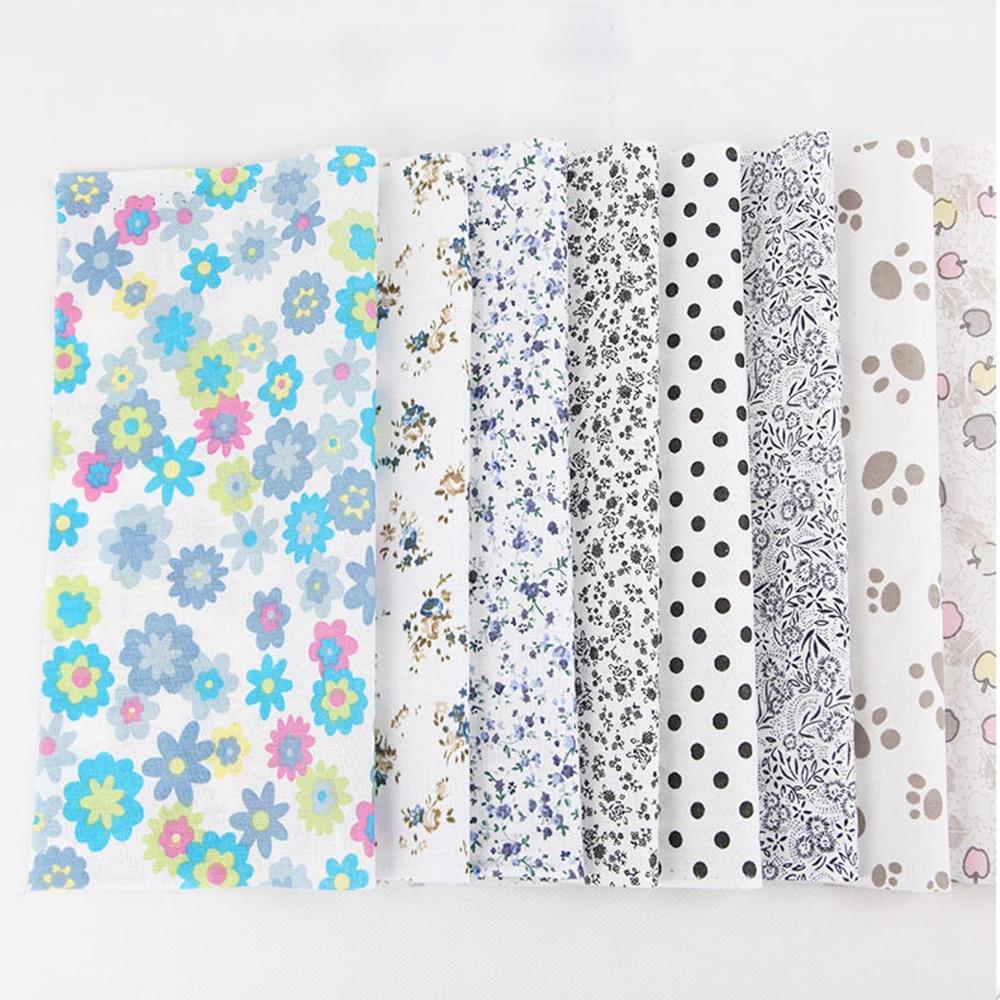 50 PCS Assorted 10CM*10CM Bundle Quilt Quilting Cotton Fabric Sewing DIY Set Make Summer Shirt, Dress, Everyday Clothes, Bed She