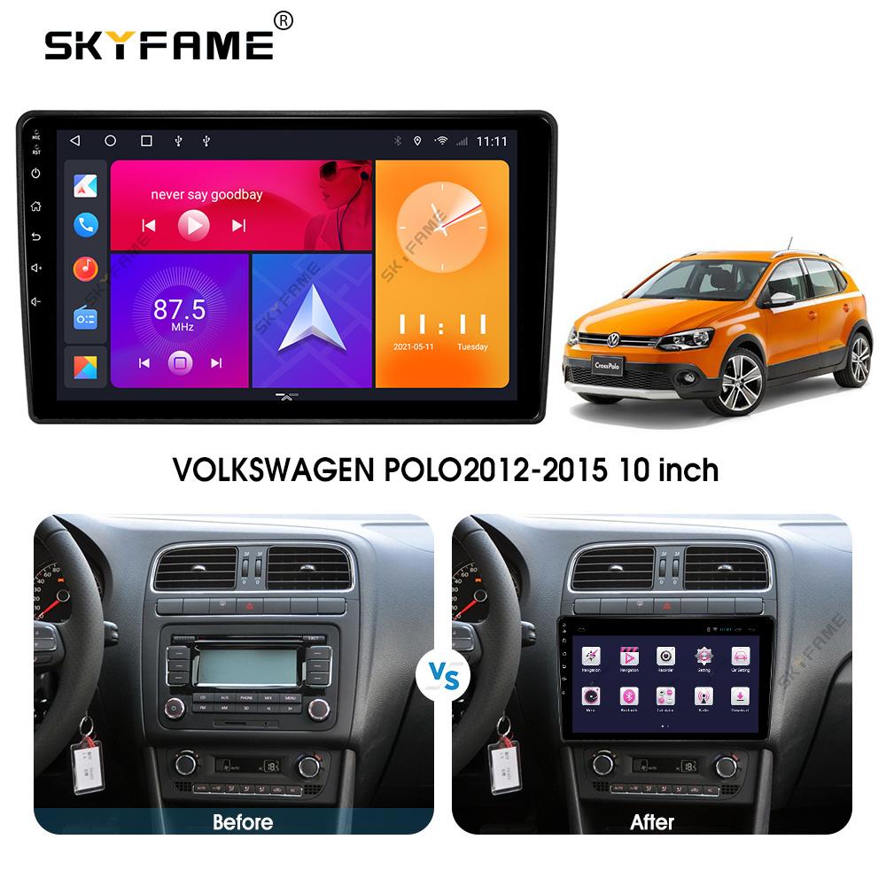SKYFAME Car Frame Fascia Adapter Android Dash Fitting Panel Kit For Volkswagen Universal VW Passat Jetta Caddy Skoda Seat