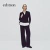 editionE+ 2025 Winter Half-Zip Wool Sweater