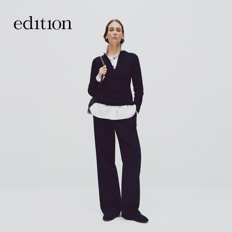 editionE+ 2025 Winter Half-Zip Wool Sweater
