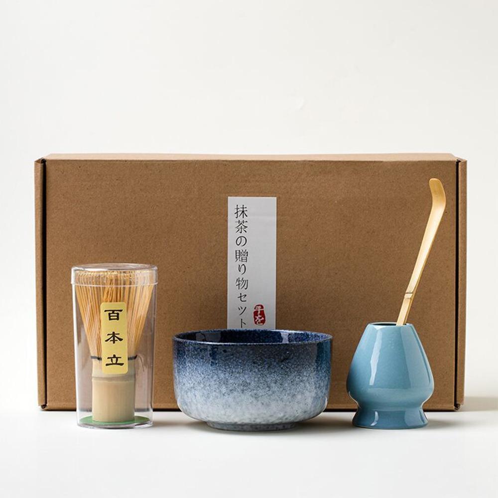 4/6PCS Reusable Matcha Whisk Set Food Grade Japanese Chasen Traditional Match Bowl Stirring