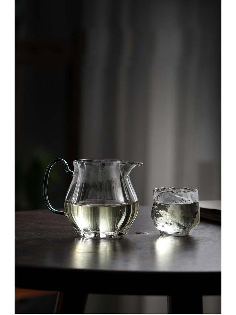 200ml Japanese Tea Fair Cup - Glass Serving Pitcher for Kung Fu Tea Ceremony