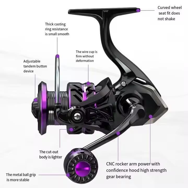 Saltwater Spinning Long Cast Fishing Reel with Anti-Corrosion Metal Body Stream/Lake Use Bulk Supply Option for Retailers