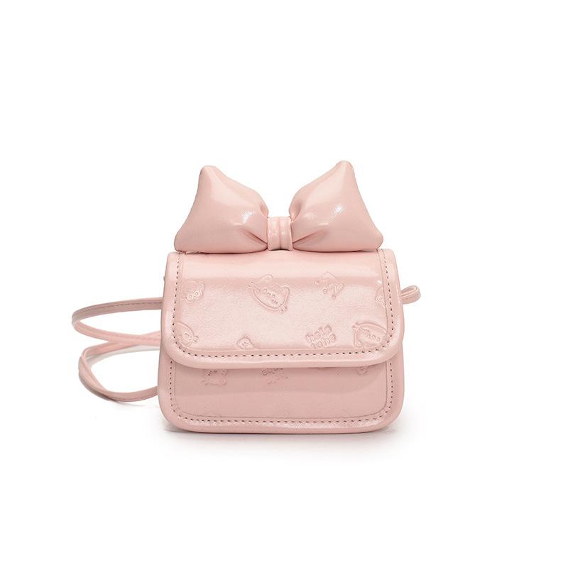 Hot-selling new Korean cute girl style bow mini square bag fashionable versatile embossed messenger bag women