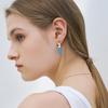 LUMP OF WATER DROP EARRING (BLUE)