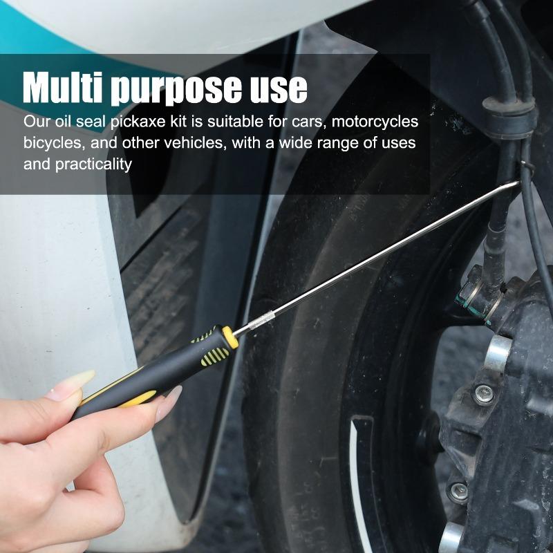 Car Oil Seal Screwdrivers Set Car Remover Pick Hooks Vehicle O-Ring Seal Gasket Puller Auto Durable Maintenance Tools 6PCS