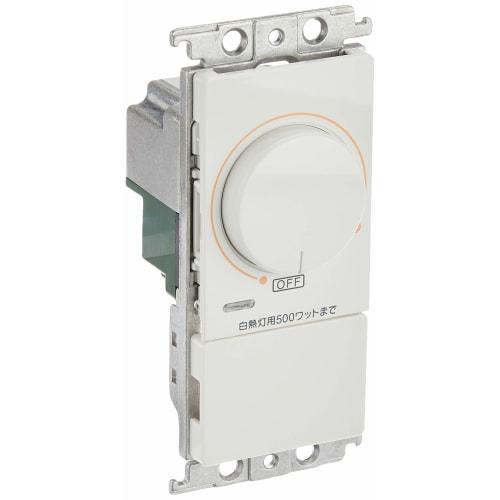 Panasonic Embedded Dimmer Switch B 500W Rotary Type for Incandescent Lights White AC100V 500W WT57515WK