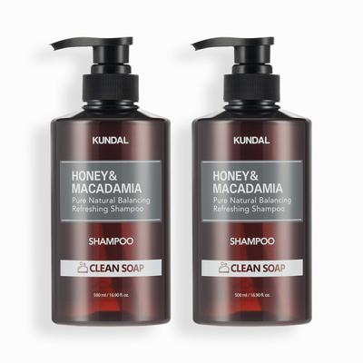 Nature Shampoo Set of 2 Clean Soap 500ml, Korean Cosmetics with Good Fragrance