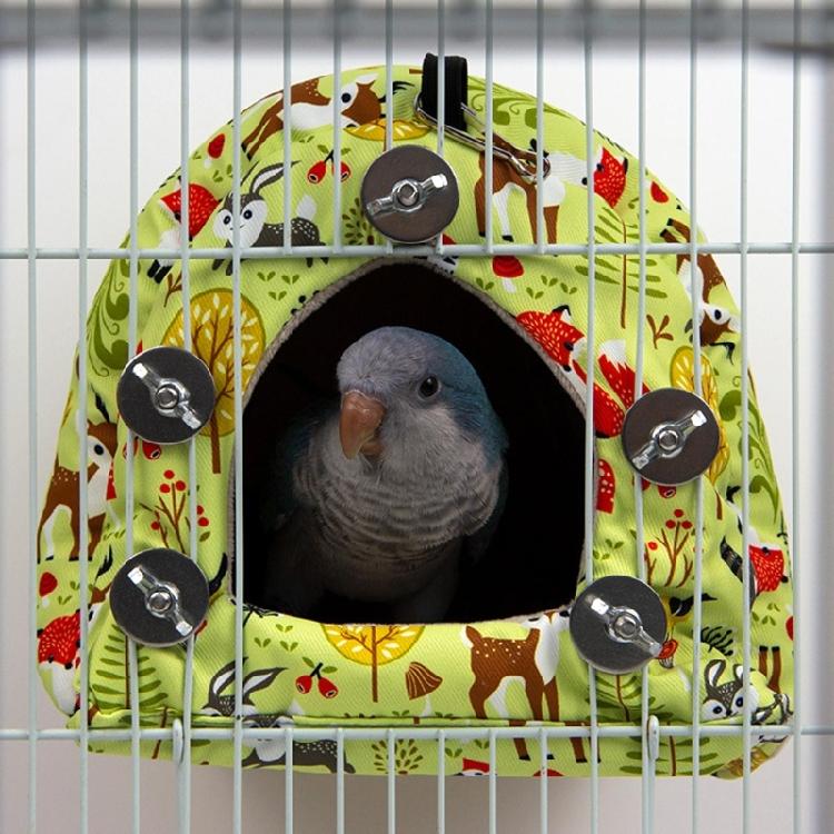 Bird Nest Winter Warm Bed House Plush Tent Hideout for Parrot Sleeping Playing