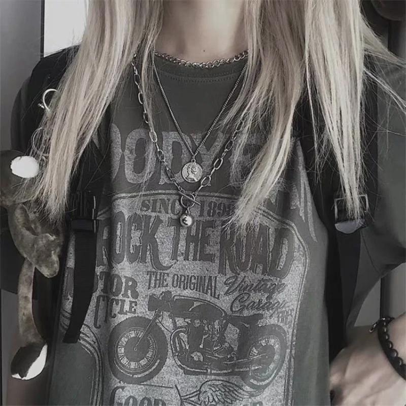 Colier Unisex Metal Hip-Hop Disco cu Pandantiv Lanț Multistrat