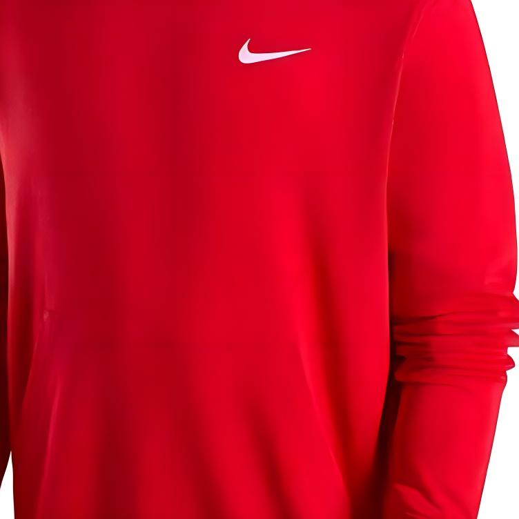 Nike Logo Fleece Warm Hooded Sweatshirt Men Sweatshirts Red 623453-657