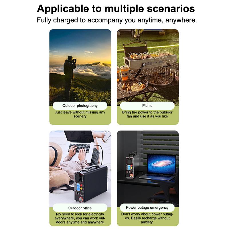 300W Portable Power Station Rechargeable Energy Storage Power Supply Outdoor Generator for Camping RV Emergency