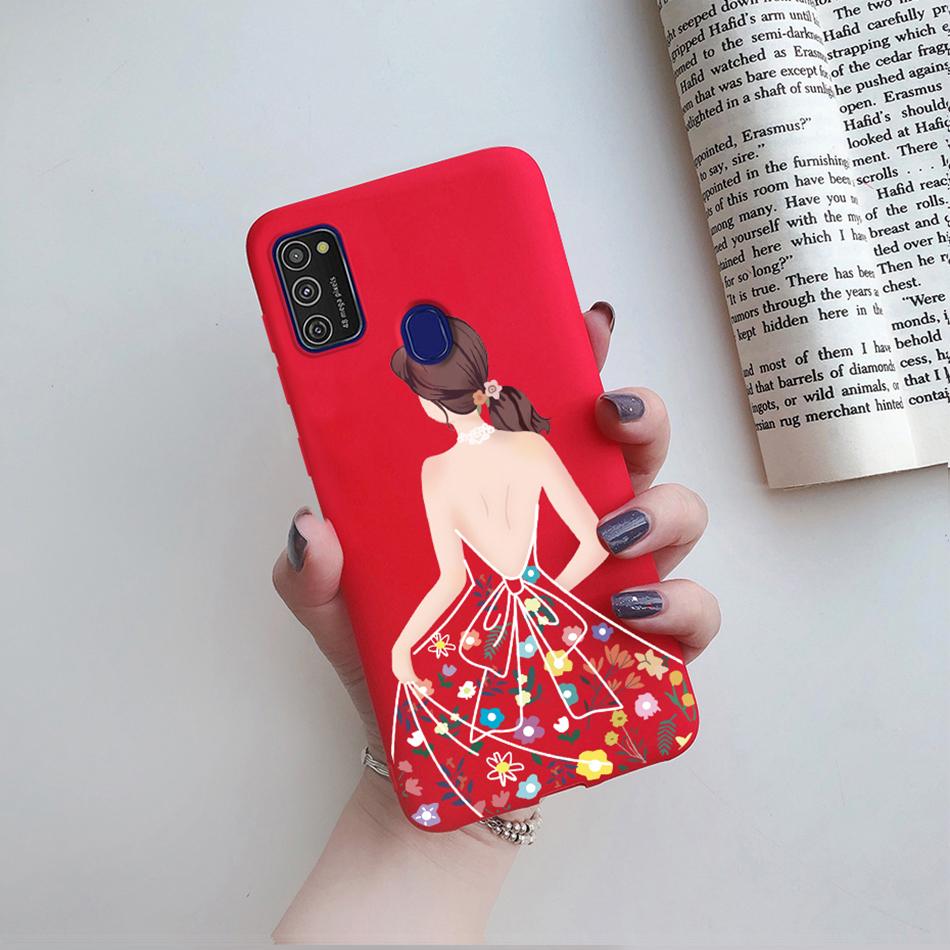Cute Cartoon Case For Samsung Galaxy M51 M31 M21 M31S M21S M30S Case Candy Colorful Anime Painting TPU Silicone Cover Case Funda