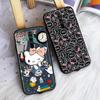 Black Case for Xiaomi Poco X6 X4 M5 M6 F5 F6 C65 C55 C50 C51 C40 Pro Redmi 14C A3X 13C 12C 11T 10A 9C Note 7 6 8A Plus L-19 Hello Kitty