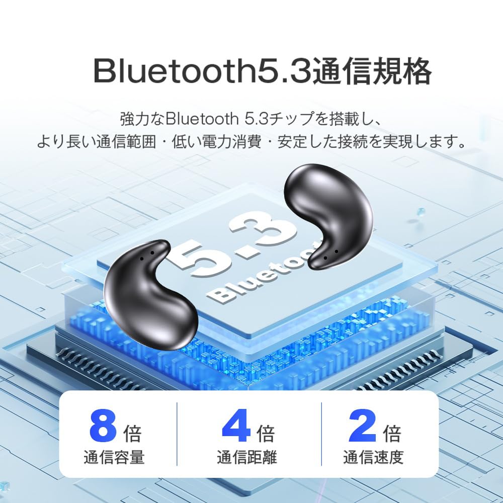 Meisei Sleeping Earphones for Day and Night Pain When Turning Bluetooth Wireless Mini Ultra One Comfortable to Compatible with iPhone Android