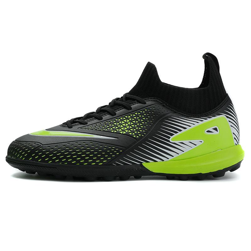 New high-top football shoes men's and women's youth artificial grass spike competition broken nail training sneakers
