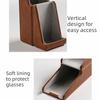PU Leather Glasses Storage Case Foldable Sun Glasses Holder Eyewear Storage Box  Myopia Glasses