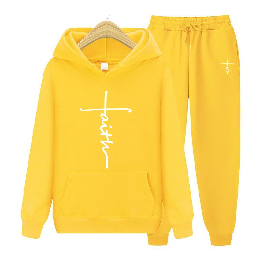 Men 2 Piece Set Hoodies+Pants Sets Hoody Mens Sweatshirt Sport Joggers Sweatpants Suit Autumn Winter Fashion Clothing Tracksuit