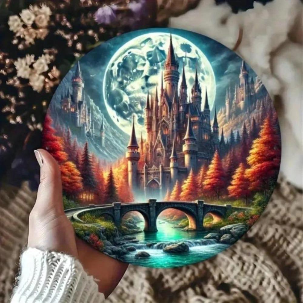 Rustic Dream Castle Metal Tin Sign Wall Art Decor for Home Bathroom Kitchen