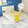 Modern Minimalist Upholstered Bed with Soft Headboard, beige, Low-Profile Base (Non-Storage Design), Included140*200cm mattress.