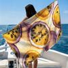 Orange Swirl Beach Towel Ultra-fine Fiber Quick Drying Absorbent Beach Swimming Vacationvacation Essentials Gifts