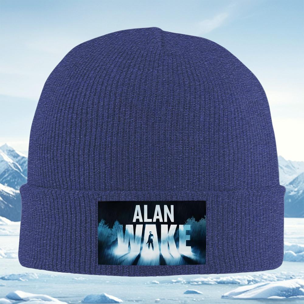 

Game title man light darkness forest Men Women Unisex Knitted Hat Beanie Pullover Cap Winter Thermal Warm Christmas Outdoor Cycl