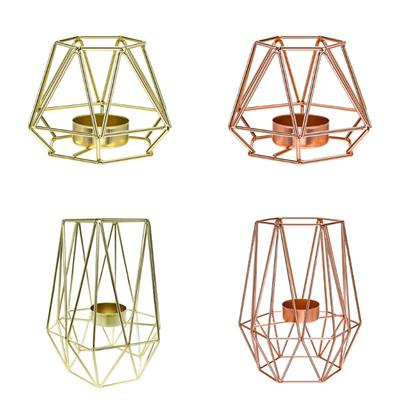 Elegant Geometric Candle Holder Tealight Display Stand For Modern Home Decoration And Gift Giving