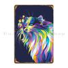 Cat And Butterfly Metal Signs Club Living Room Personalized Cinema Rusty Tin Sign Poster