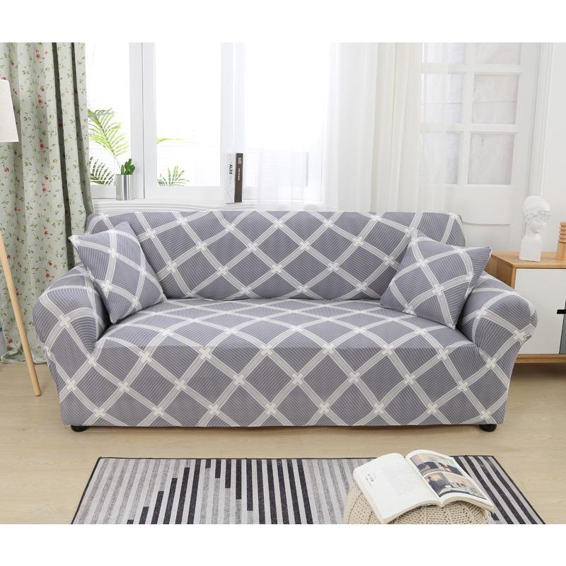 Bankhoes All-Inclusive Antislip Stretch Bankhoes Echt Leer Vintage Bankhoes Volledig Bedekkend Stof Ambacht Combinatie Bankkussen