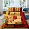 African Woman King Queen Duvet Cover Retro Exotic Tribal Black Girl Pattern Bedding Set Africa Polyester Quilt Cover Pillowcase