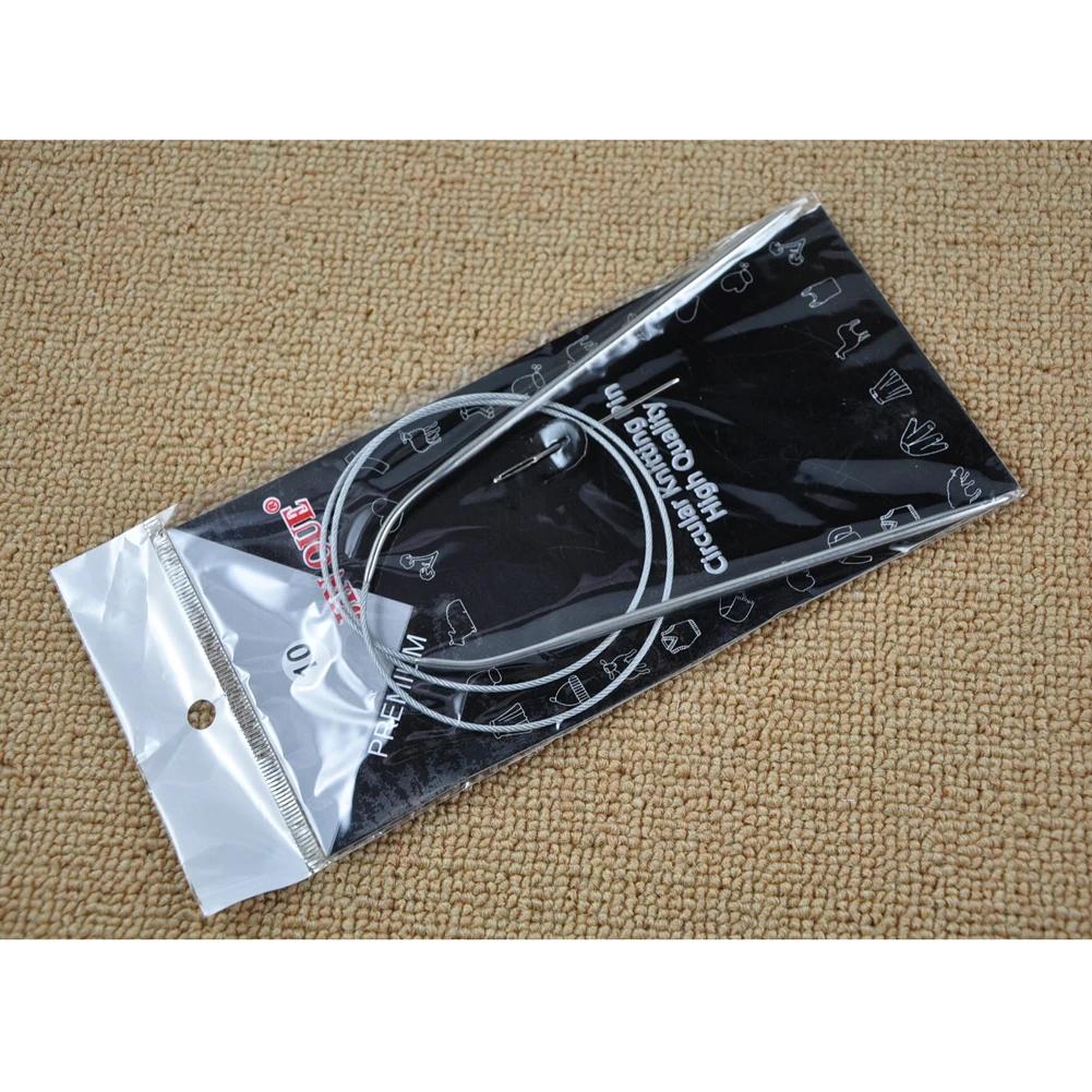 11pcs Stainless Circular Knitting Needles Set Knitting Needles Sewing Accessories Needles knitted set Size 43/65/80cm